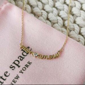 Kate Spade Gold Necklace with Heart Detail